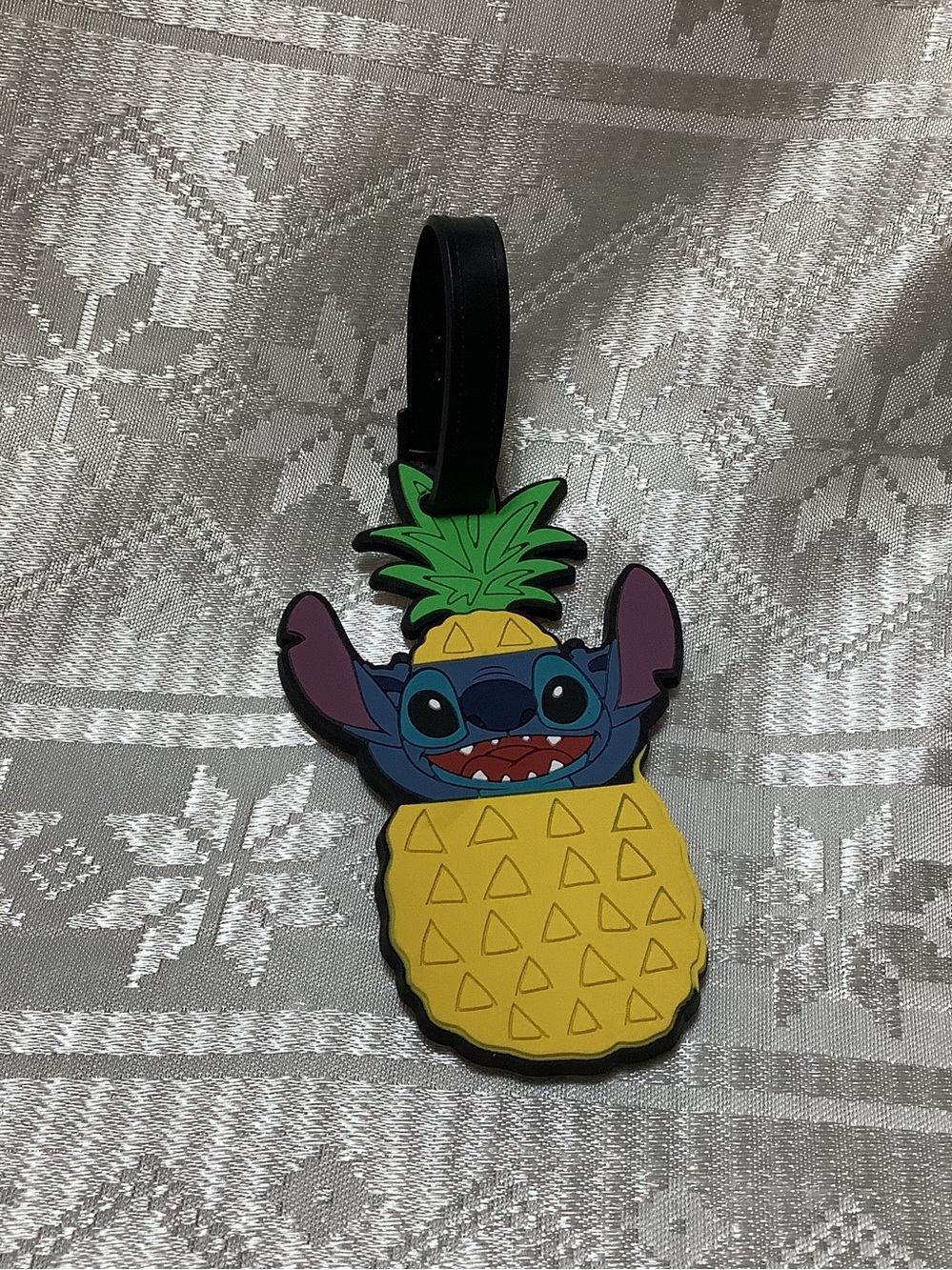 Disney Pineapple Stitch Luggage Tag in Yellow, Blue & Green